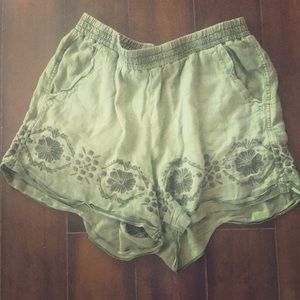Linen shorts from Anthropologie
